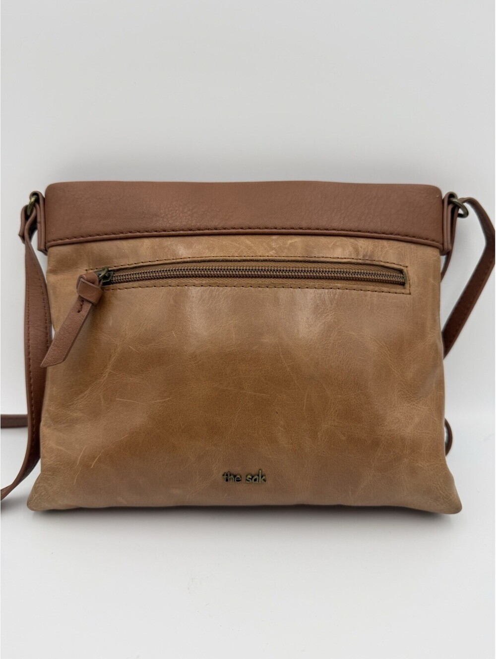 The Sak Sanibel Floral Embossed Leather Medium Crossbody Bag Boho